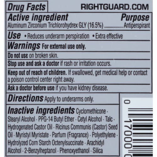 Right Guard® Xtreme Defense 5 Arctic Refresh Antiperspirant Stick Perspective: back