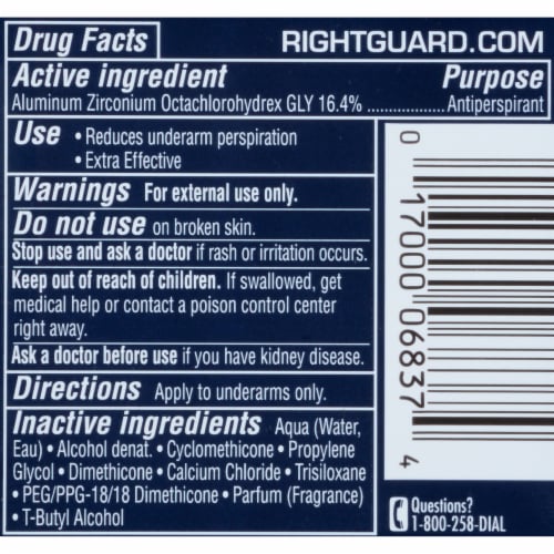 Right Guard® Sport Fresh Clear Gel Antiperspirant and Deodorant Perspective: back