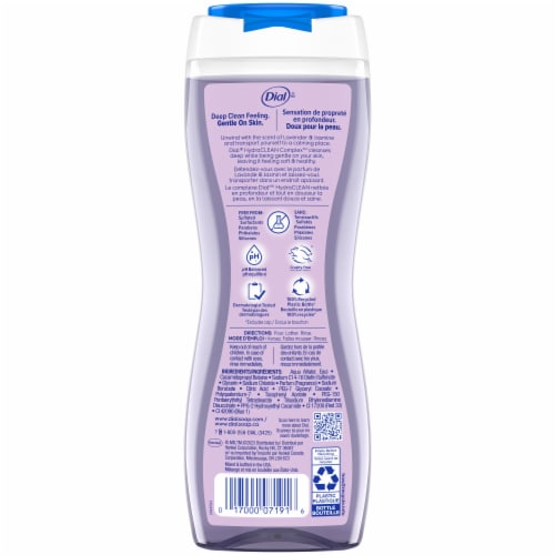 Dial® Calm & Soothe™ Lavender & Jasmine™ Scent + Vitamin E Body Wash Perspective: back