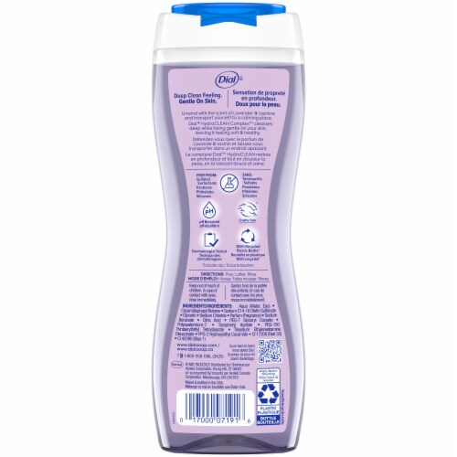 Dial Lavender & Jasmine Hydrating Body Wash Perspective: back