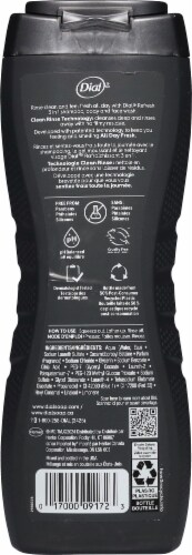 Dial® Men Hydro Fresh 3 in 1 Body Hair & Face Wash Perspective: back
