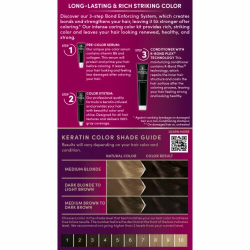 Schwarzkopf® Keratin Color 3.0 Espresso Permanent Hair Color Kit Perspective: back