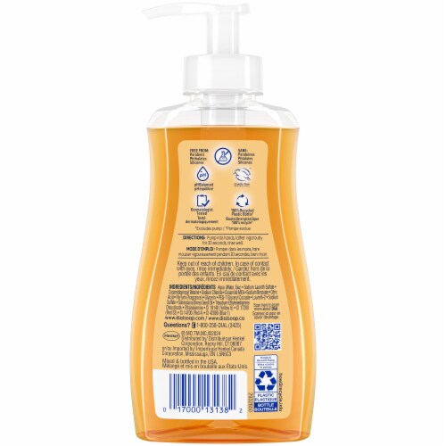 Dial® Liquid Hand Soap Marula Oil™ Dermatologist Tested Paraben Free Cleansing Perspective: back