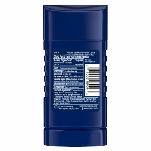 Right Guard Sport Cool Antiperspirant Deodorant Stick Perspective: back