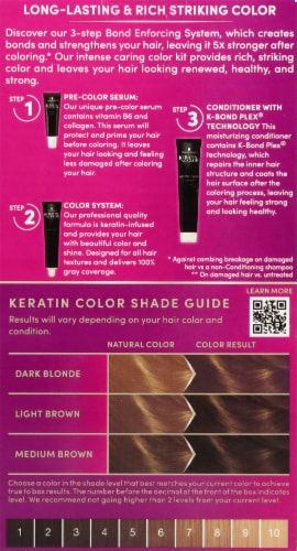Schwarzkopf® Keratin Color Permanent Hair Color Kit - 5.0 Medium Brown Perspective: back