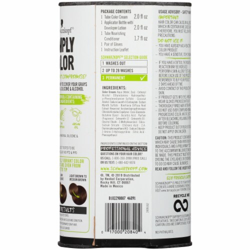 Schwarzkopf® Simply Color Medium Brown 5.0 Hair Color Perspective: back