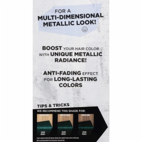 got2b Metallics M75 Cosmic Teal Hair Color Perspective: back