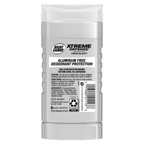 Right Guard® Xtreme Defense® Fresh Blast Deodorant Perspective: back