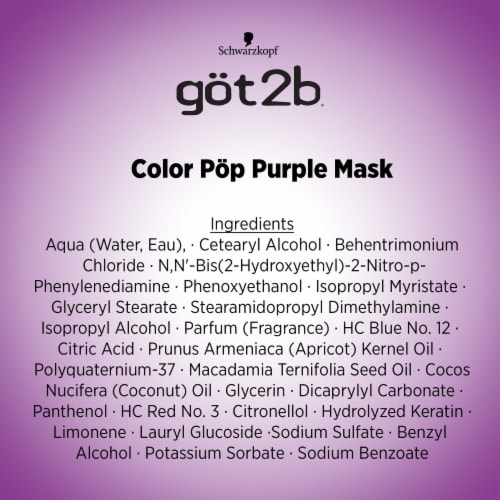 got2b® Color Pop Purple Hair Color Mask Perspective: back