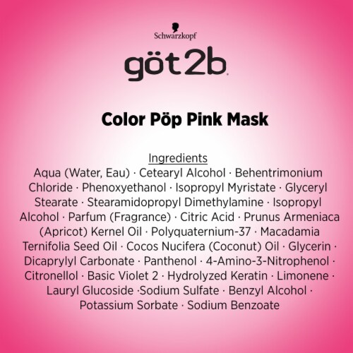 got2b® Color Pop Pink Hair Color Mask Perspective: back