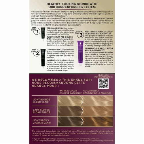 Schwarzkopf® Keratin Blonde Permanent Hair Color 11.0 Natural Blonde Perspective: back