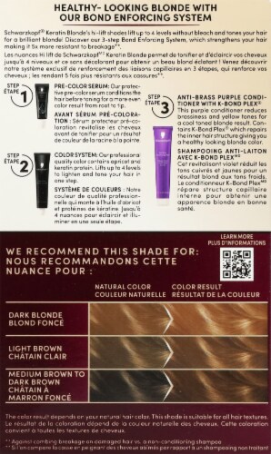 Schwarzkopf® Keratin Blonde Permanent Hair Color Kit - 11.1 Almond Blonde Perspective: back