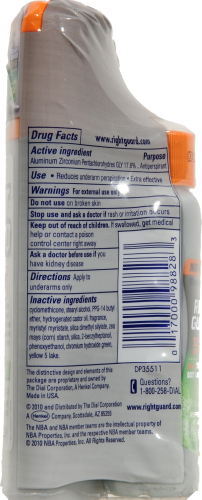Right Guard Total Defense 5 Fresh Wash Deodorant Perspective: back