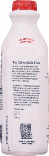 Lifeway® Strawberries N Cream Organic Probiotic Whole Milk Kefir Drink Perspective: back
