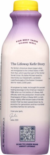 Lifeway® Organic Kefir Strawberry Banana Whole Milk Perspective: back