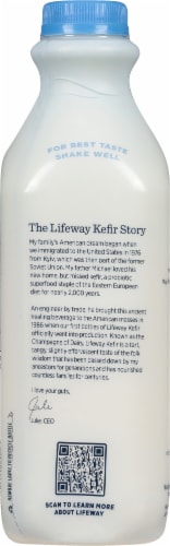 Lifeway® Plain Probiotic Low Fat Kefir Drink Perspective: back