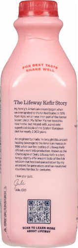 Lifeway Strawberry Probiotic Low Fat Kefir Drink Perspective: back