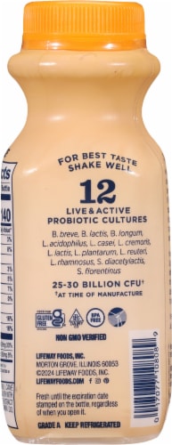 Lifeway® Peach Probiotic Low Fat Kefir Drink Perspective: back