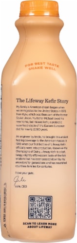 Lifeway® Peach Probiotic Low Fat Kefir Drink Perspective: back