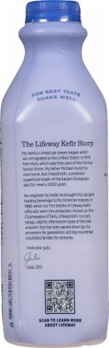 Lifeway® Blueberry Probiotic Low Fat Kefir Drink Perspective: back