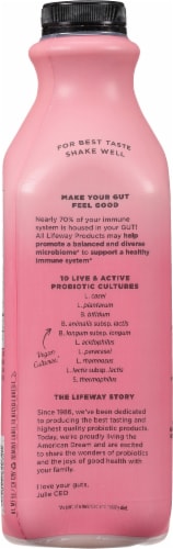 Lifeway® Dairy-Free Strawberry Vanilla Cultured Oat Milk Perspective: back