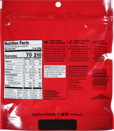 Jack Link's® Barbecue Pork Tender Bites Perspective: back