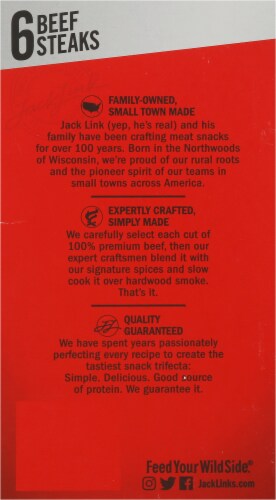 Jack Link's Teriyaki Beef Steaks Perspective: back