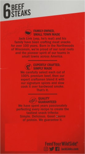 Jack Link's Teriyaki Beef Steaks Perspective: back