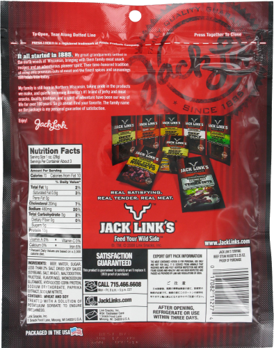 Jack Link's Teriyaki Beef Steak Nuggets Perspective: back