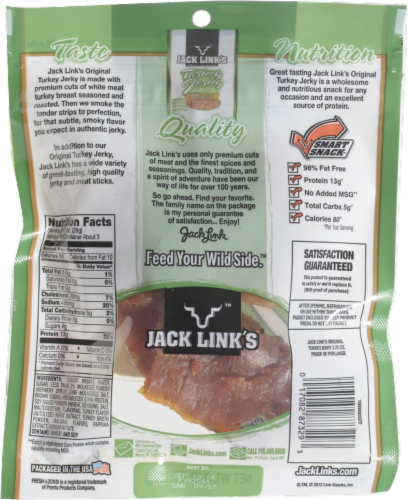 Jack Link's Turkey Jerky Perspective: back