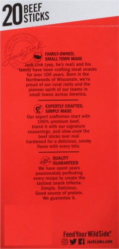 Jack Link's® Original Beef Sticks Perspective: back