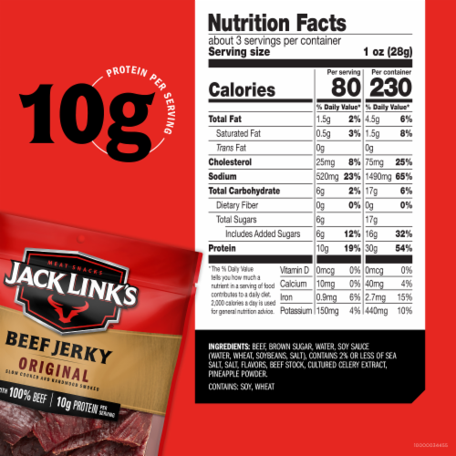 Jack Link's® Original Beef Jerky Perspective: back