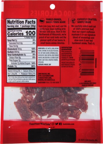 Jack Link's® Original Beef Jerky Perspective: back