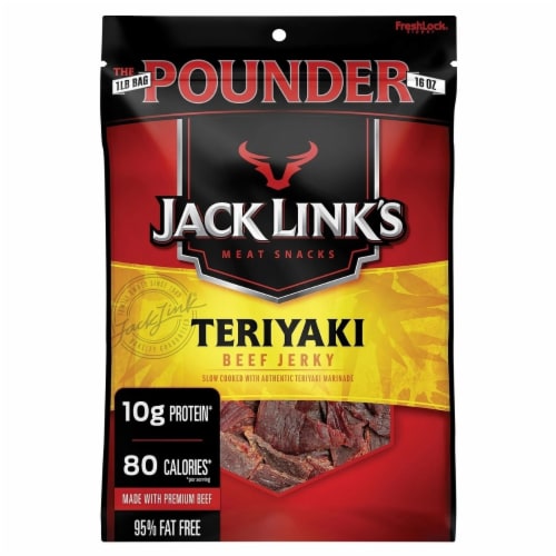 Jack Link's Teriyaki Beef Jerky Perspective: back