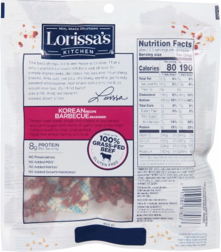 Lorissa's Kitchen Korean Barbecue Tender Beef Perspective: back