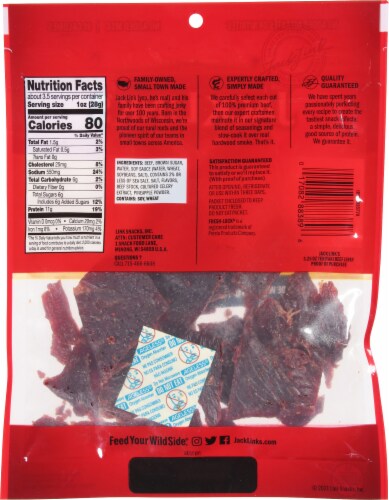 Jack Link's® Teriyaki Beef Jerky Perspective: back