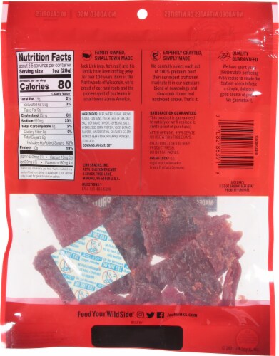 Jack Link's Original Beef Jerky Perspective: back