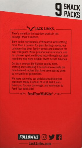 Jack Link's® Original Beef & Cheese Jerky Snack Perspective: back