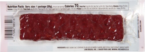 Jack Link's® Original Beef Steak Strip Meat Bar Perspective: back