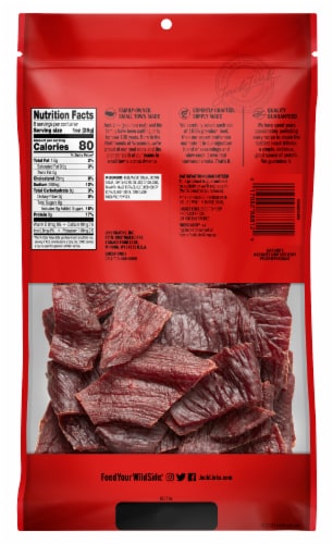 Jack Link's Sweet & Hot Beef Jerky Perspective: back