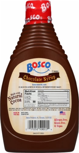 Bosco® Chocolate Syrup Perspective: back