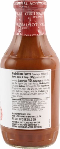 Peg Leg Porker Hot BBQ Sauce Perspective: back