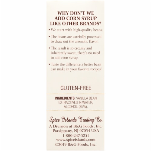 Spice Islands® Pure Vanilla Extract Perspective: back