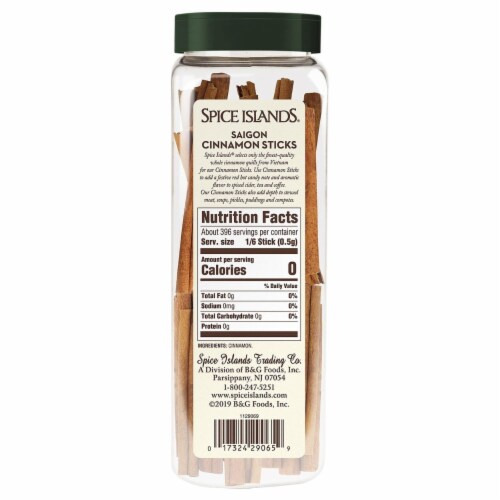 Spice Islands Saigon Cinnamon Sticks (7 oz.) Perspective: back