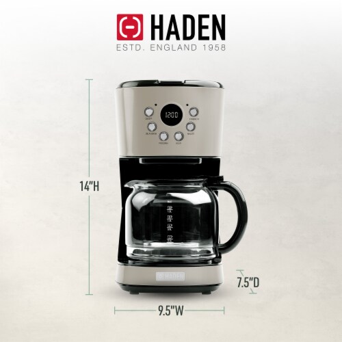 Haden Dorset Modern Programmable Coffee Maker - Putty, 12 c - Kroger