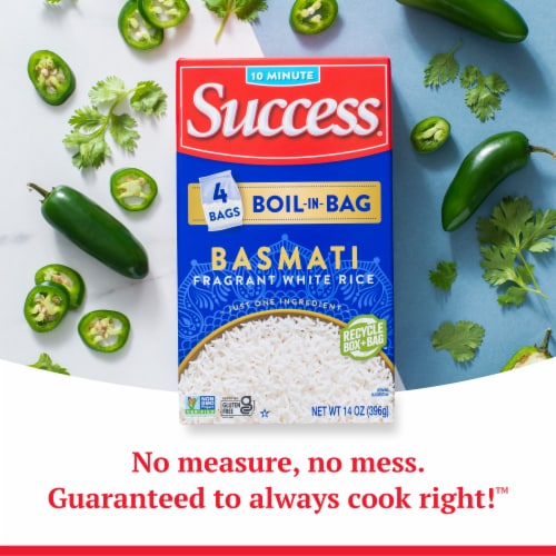 Success Boil-in-Bag White Basmati Rice Perspective: back