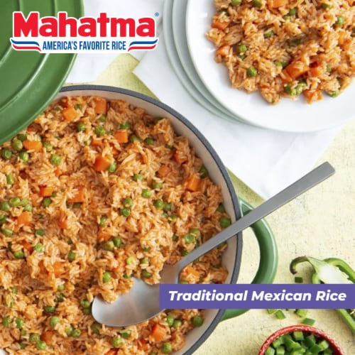 Mahatma Gluten-Free Extra Long Grain White Rice Perspective: back
