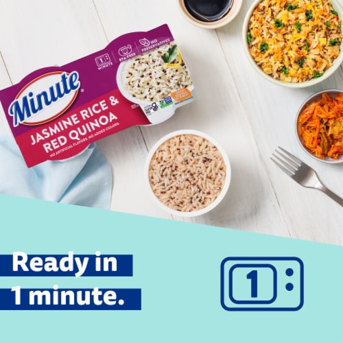 Minute® Ready to Serve Jasmine Rice & Red Quinoa Blend Perspective: back