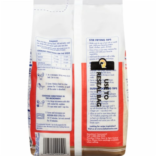 Mahatma® Sticky Rice Perspective: back