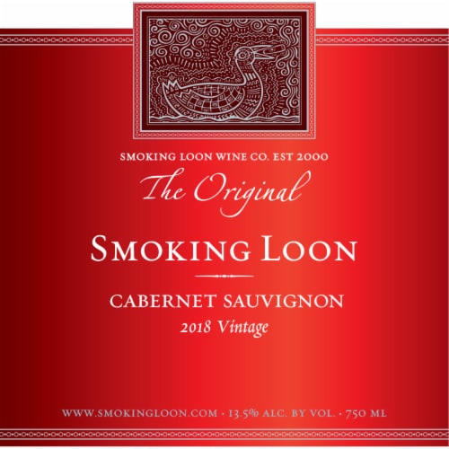 Smoking Loon Cabernet Sauvignon California Red Wine Perspective: back
